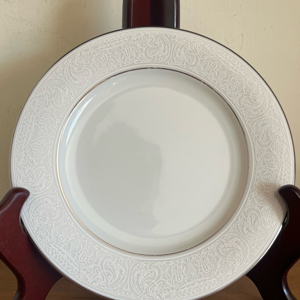 Bavaria Towne Dessert Plate Bridal Lace Design Set of Two